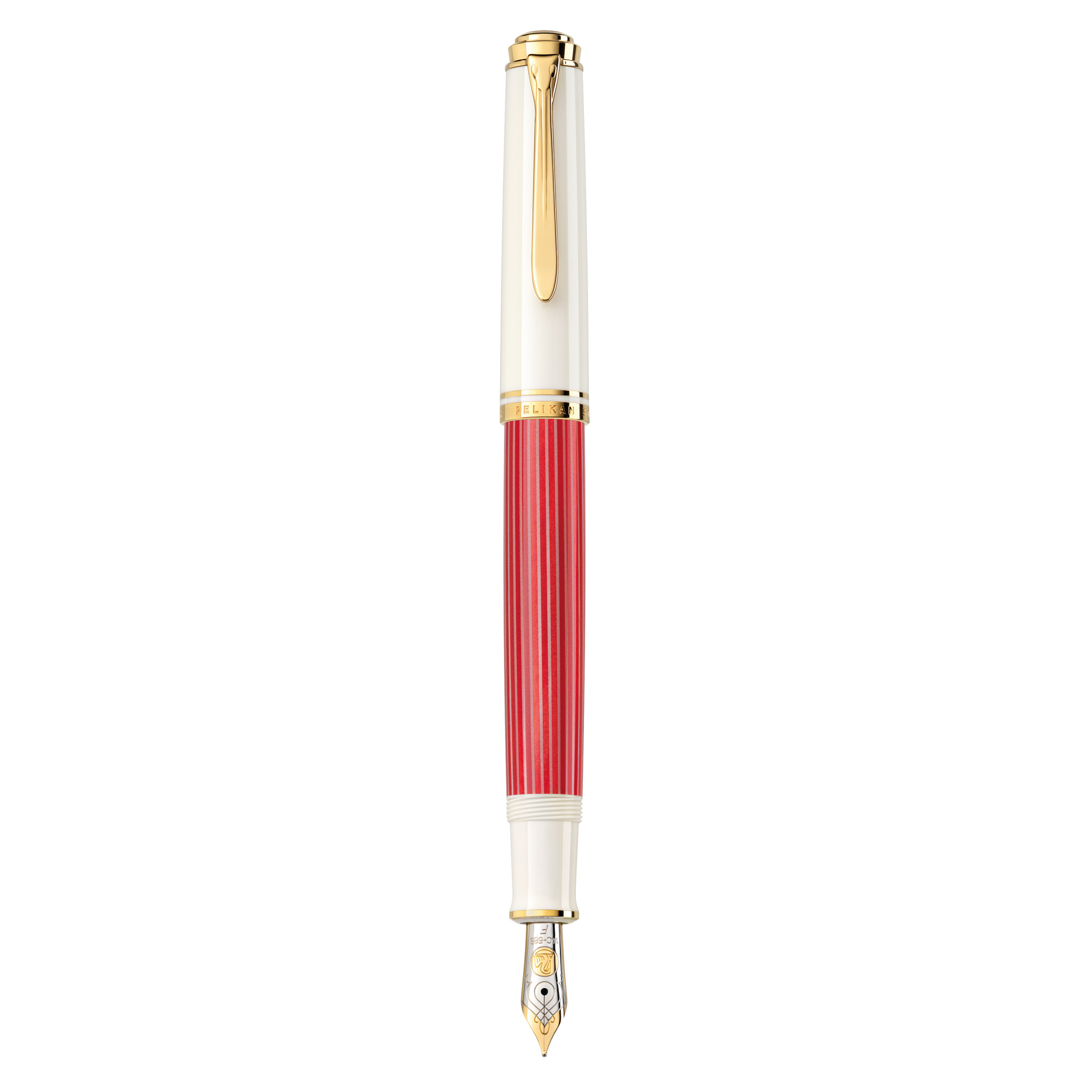 Pelikan Fountain Pen Souverän® 600 Red-White EF In A Special Case