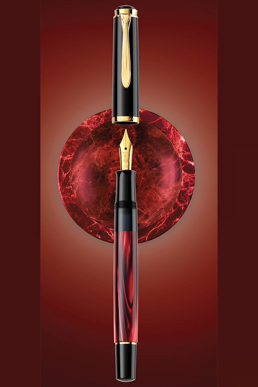 Classic 200 Red-Marbled EF With Gift Box