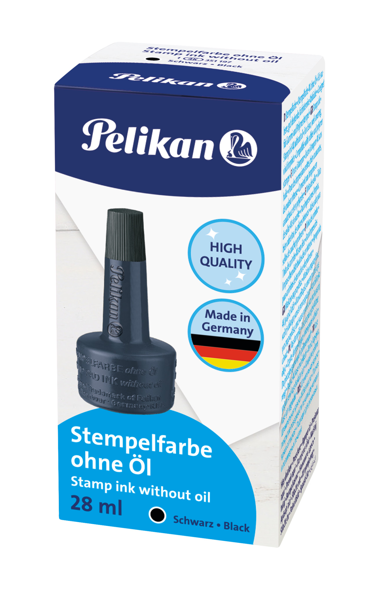 Pelikan Oil-Free Stamping Ink 28 ml, Black