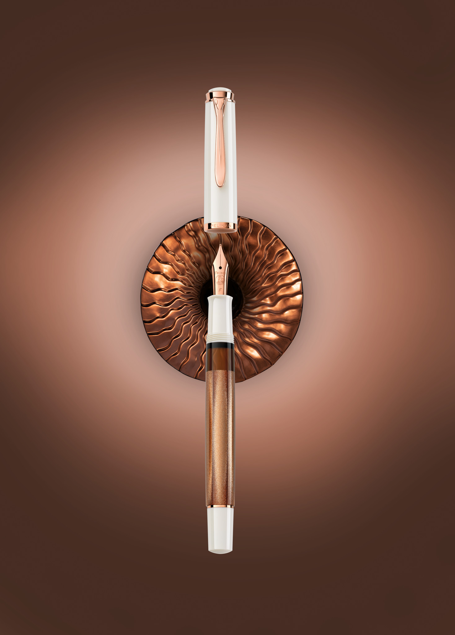 Pelikan M200 Copper Fountain Pen Rose Gold M