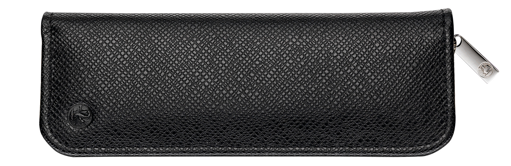 Pelikan Pencil Case Made of Grained Leather TGX2E for Two Writing Instruments, Black