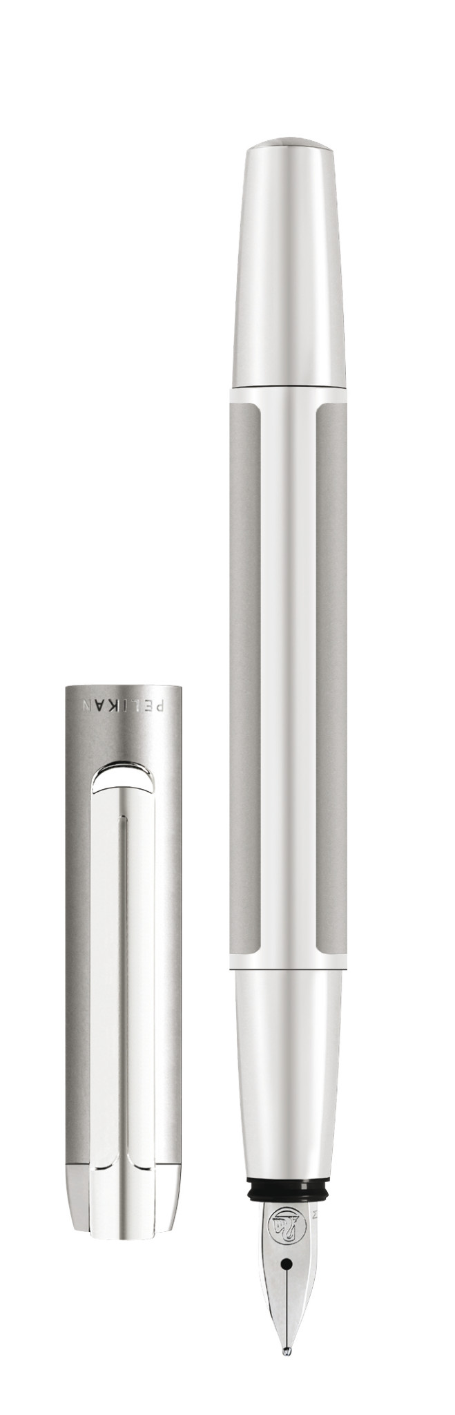 Pelikan Fountain Pen Pura® P40, 1 St In G24 Gift Case, Silver M