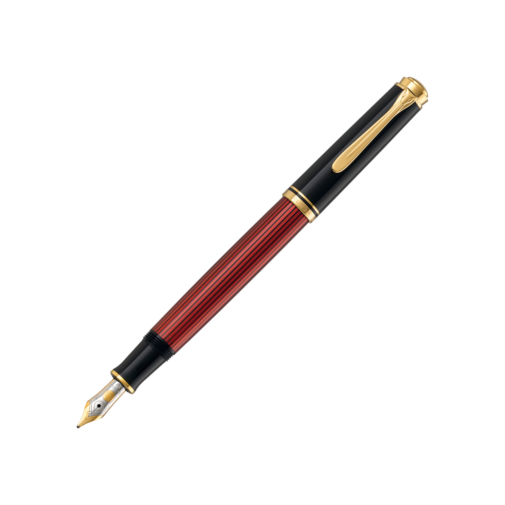 Pelikan Fountain Pen Souverän® 400 Black Red F in a case