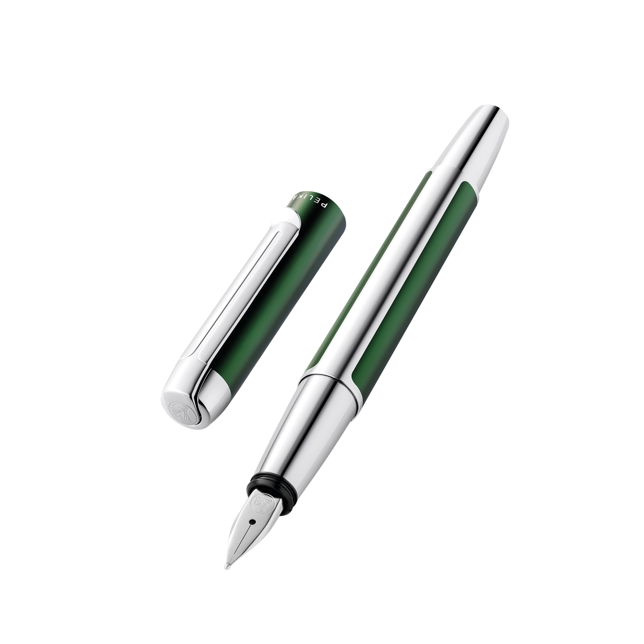 Pelikan Fountain Pen Pura® P40, 1 St In G24 Gift Case, Forest Green M