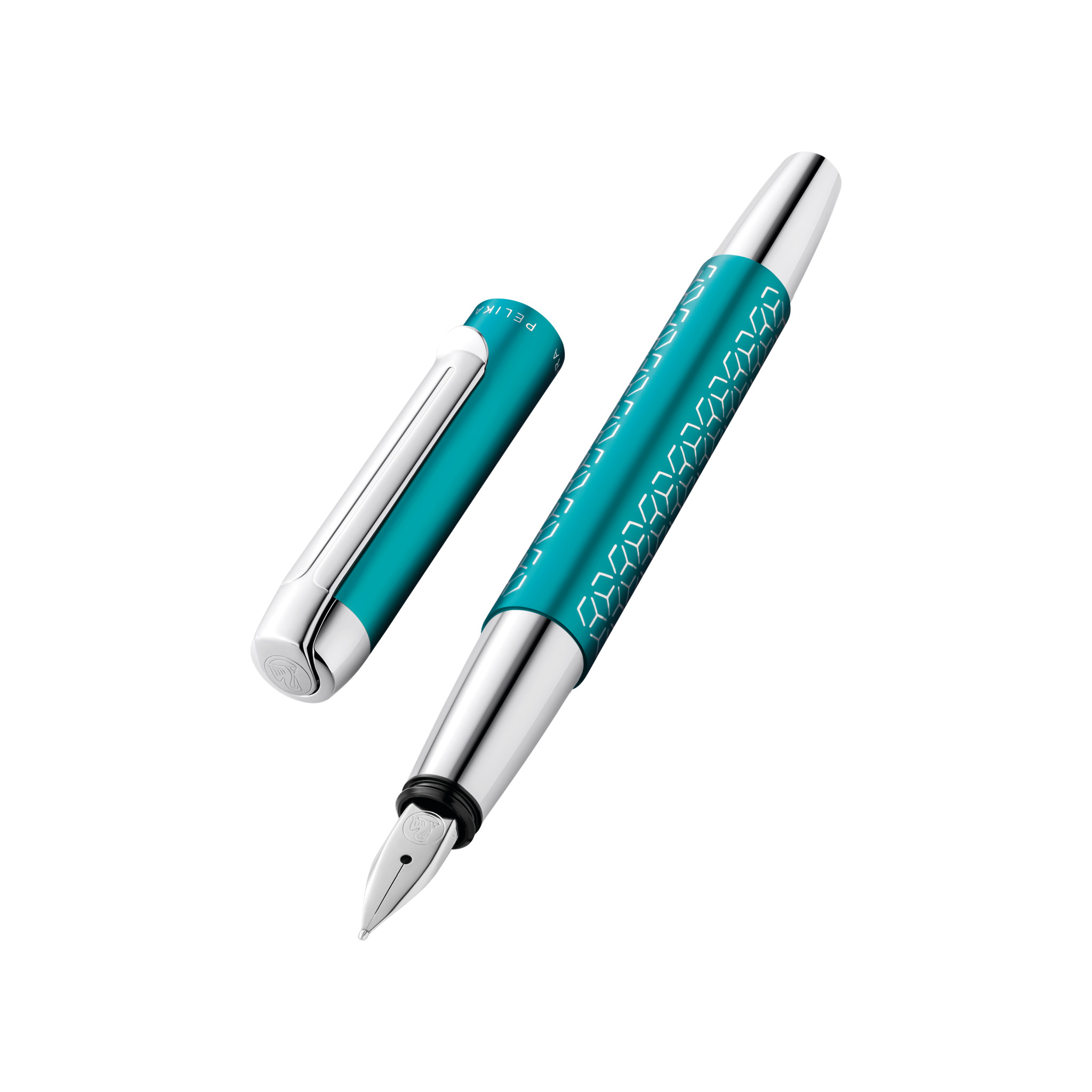 Pelikan Fountain Pen Pura® P40, 1 St In G25 Gift Case, In Turquoise F