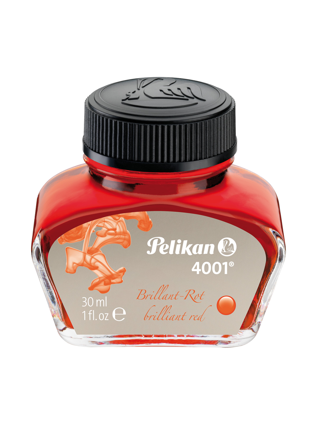 Pelikan 4001® Ink Brilliant Red, Glass 30ml 