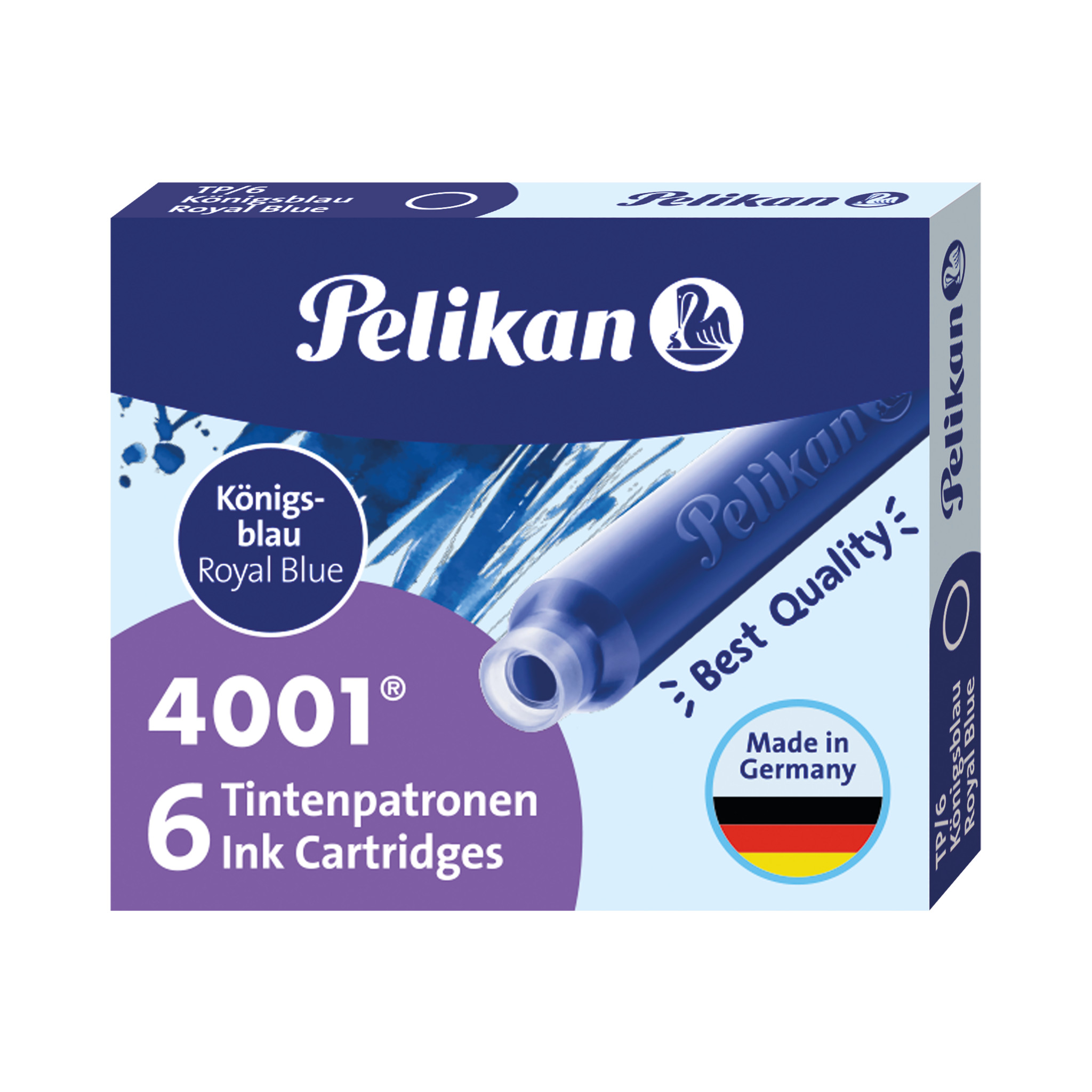 Pelikan 4001® Ink Cartridges TP/6,  Royal Blue