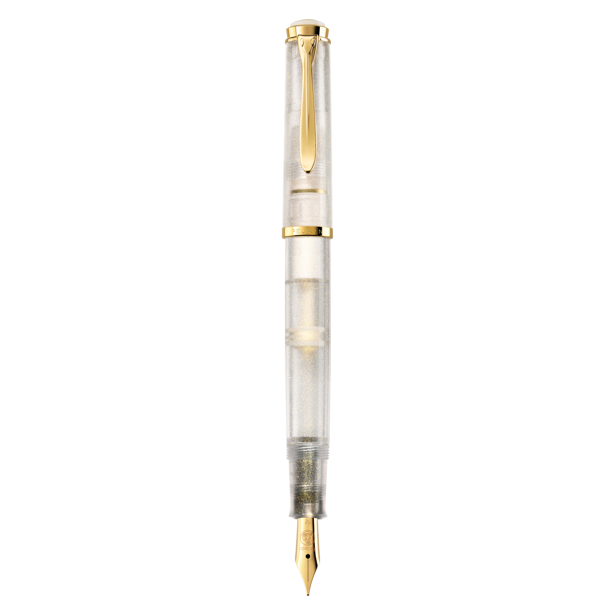 Pelikan Fountain Pen Classic M200 Golden Beryl nib width M in folding box 